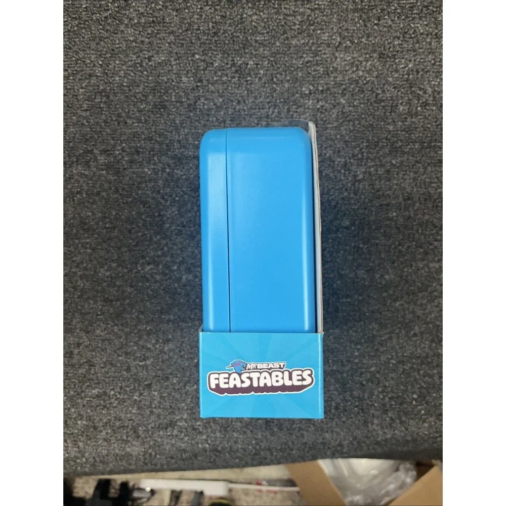 Mr Beast Feastables World's Coolest Lunch Box Collectible BPA Free Blue Pink